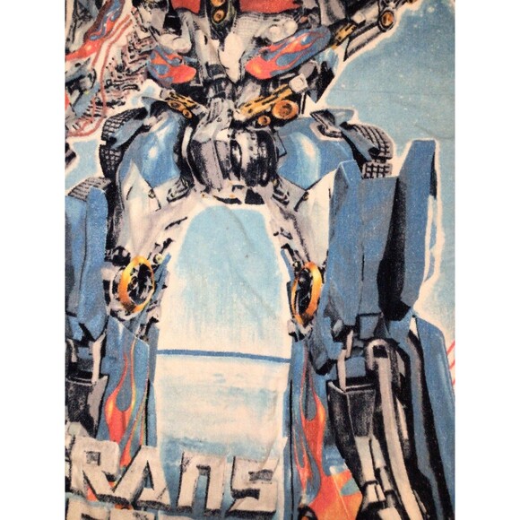 Vintage Transformers Bath Beach Towel Large 29”x53” Optimus Prime Movie - Picture 12 of 16